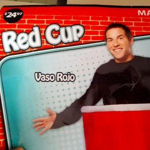 Costume adult red solo cup